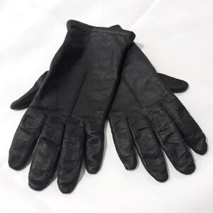 Vintage  Genuine Leather Black Gloves Women's
